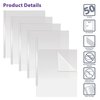 Better Office Products Sliding Bar Clear Rpt Covers, White Slider Bars, Durable 5 Mil Poly Thickness, Letter Size, 50PK 75350